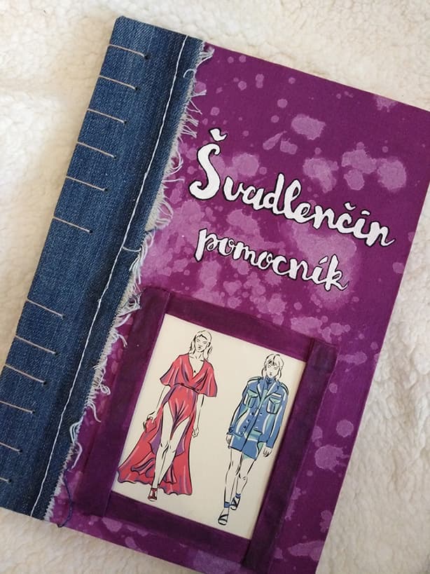 Švadlenčin pomocník - ručně vyráběný skicák