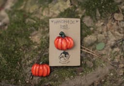 Dýně - keramická brož