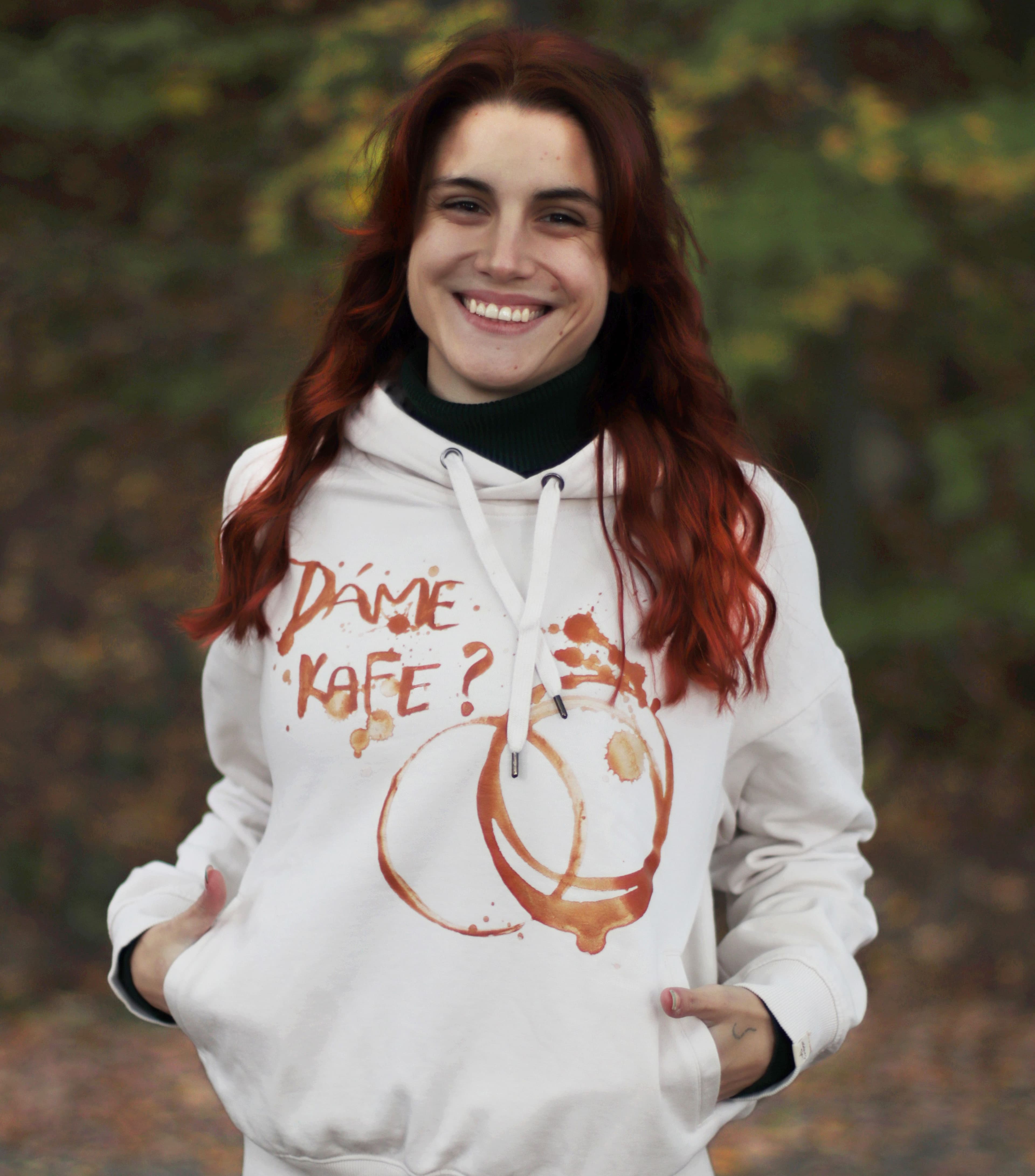 Mikina Dáme Kafe? - pro světlé chvilky