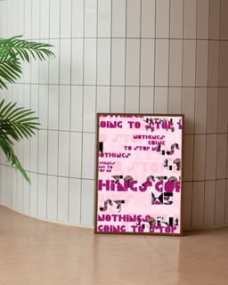 Typografický plakát A3 – Odhodlání