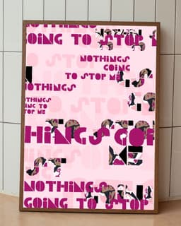 Typografický plakát A3 – Odhodlání