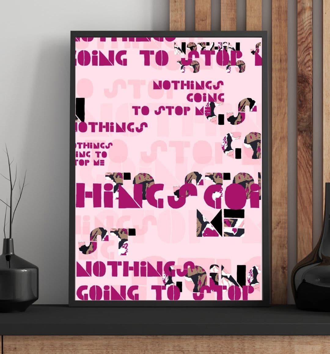 Typografický plakát A3 – Odhodlání