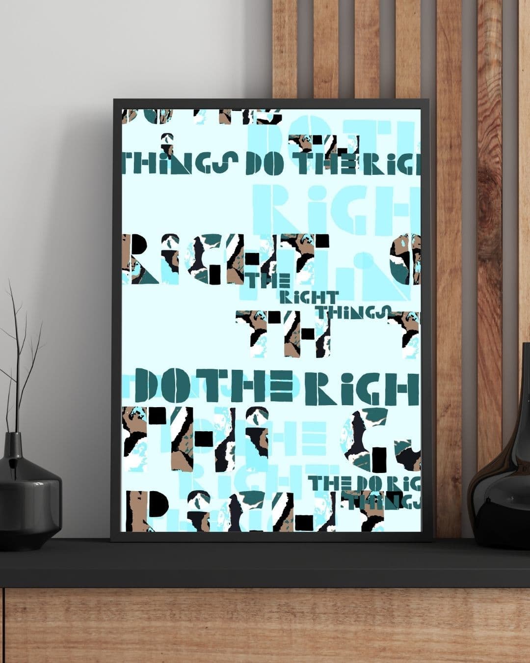 Typografický plakát A3 – Správná cesta