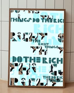 Typografický plakát A3 – Správná cesta