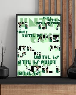 Typografický plakát A3 – Klid 