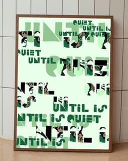 Typografický plakát A3 – Klid 