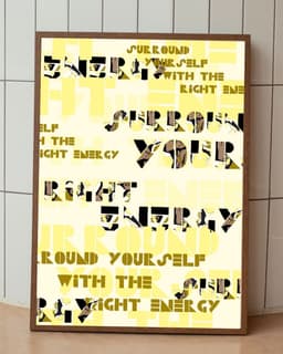 Typografický plakát  A3 – Energie