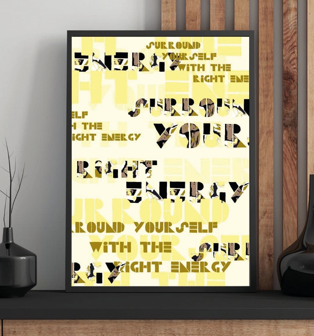 Typografický plakát  A3 – Energie