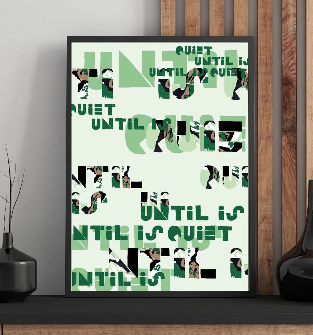 Typografický plakát A3 – Klid 