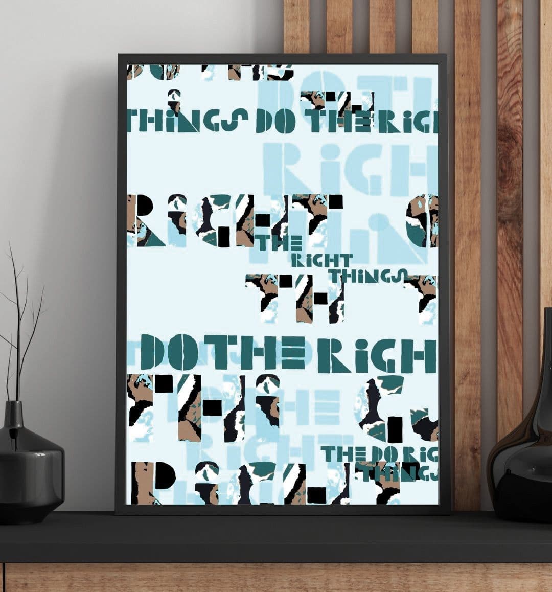 Typografický plakát A3 – Správná cesta